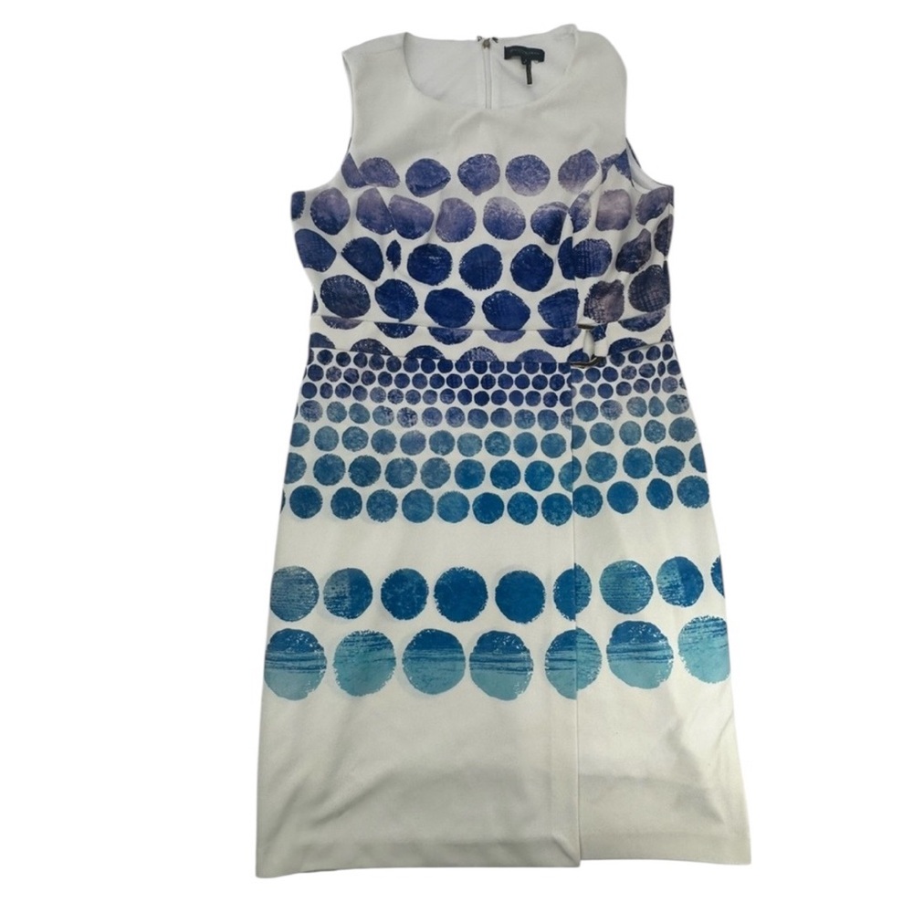 Donna Karan‎ Sleeveless Blue Polka Dot Dress – SZ 14